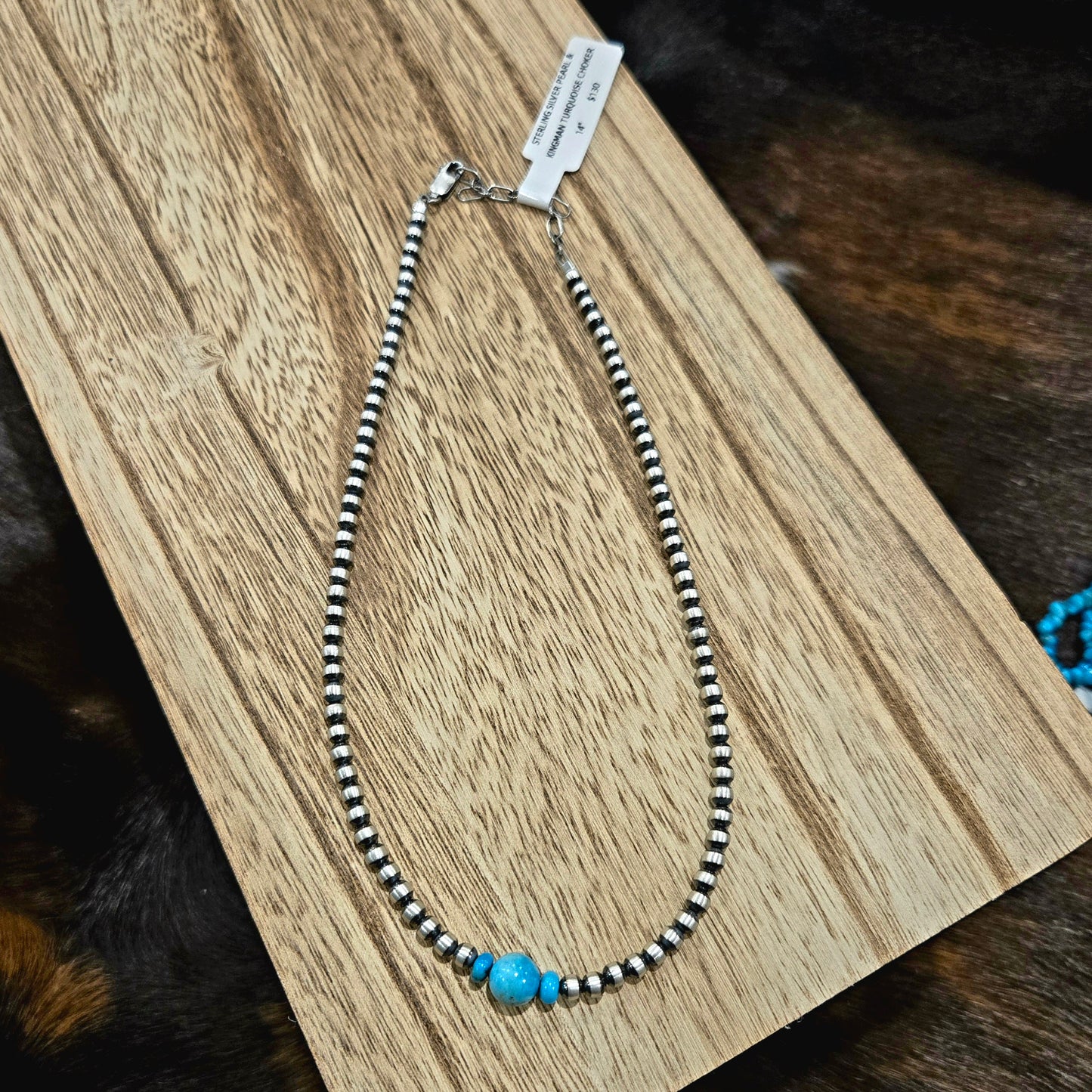 Desert Pearl & Turquoise Choker