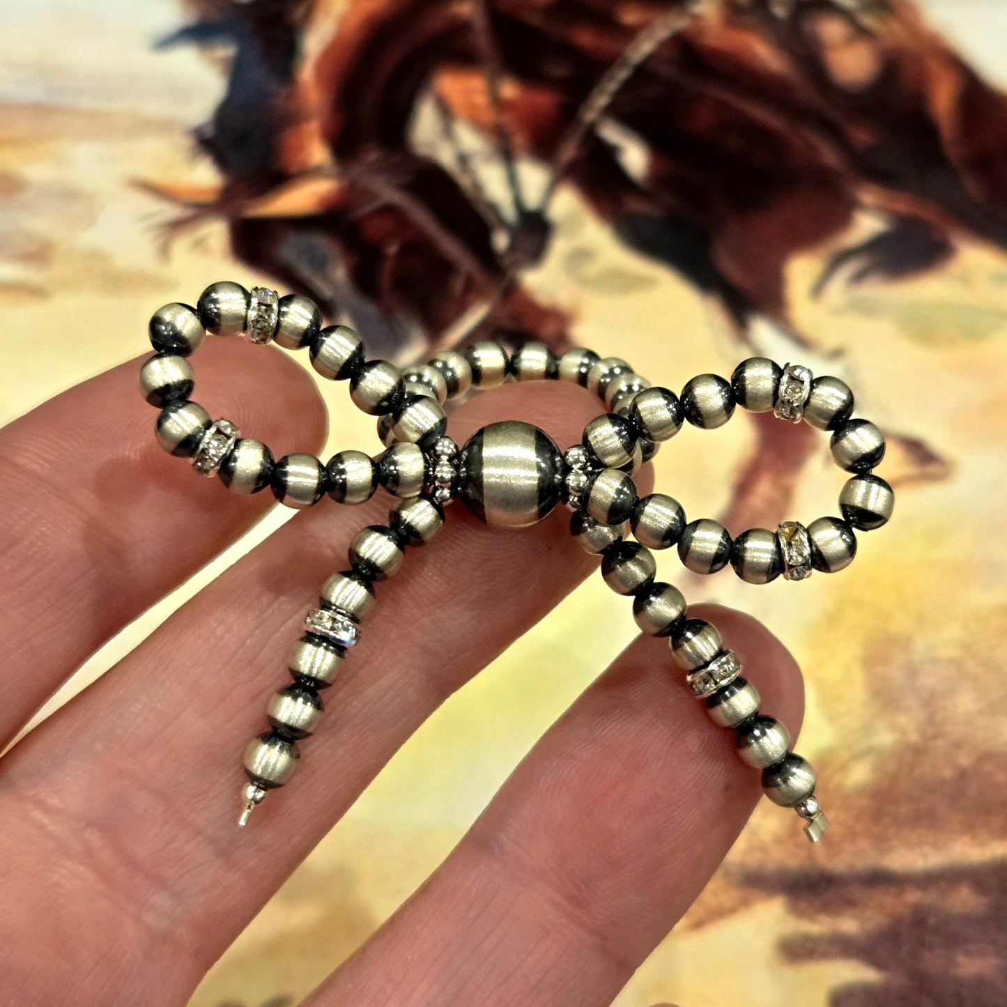 Sterling Sparkle Pearl Stretch Ring