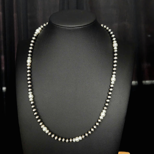 Desert Pearl & Fresh Water Pearl Necklace