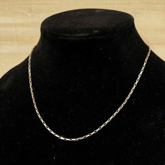 Sterling Silver Drawn Box Chain