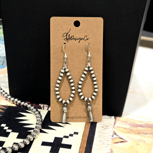 Desert Pearl Blossom Hoops