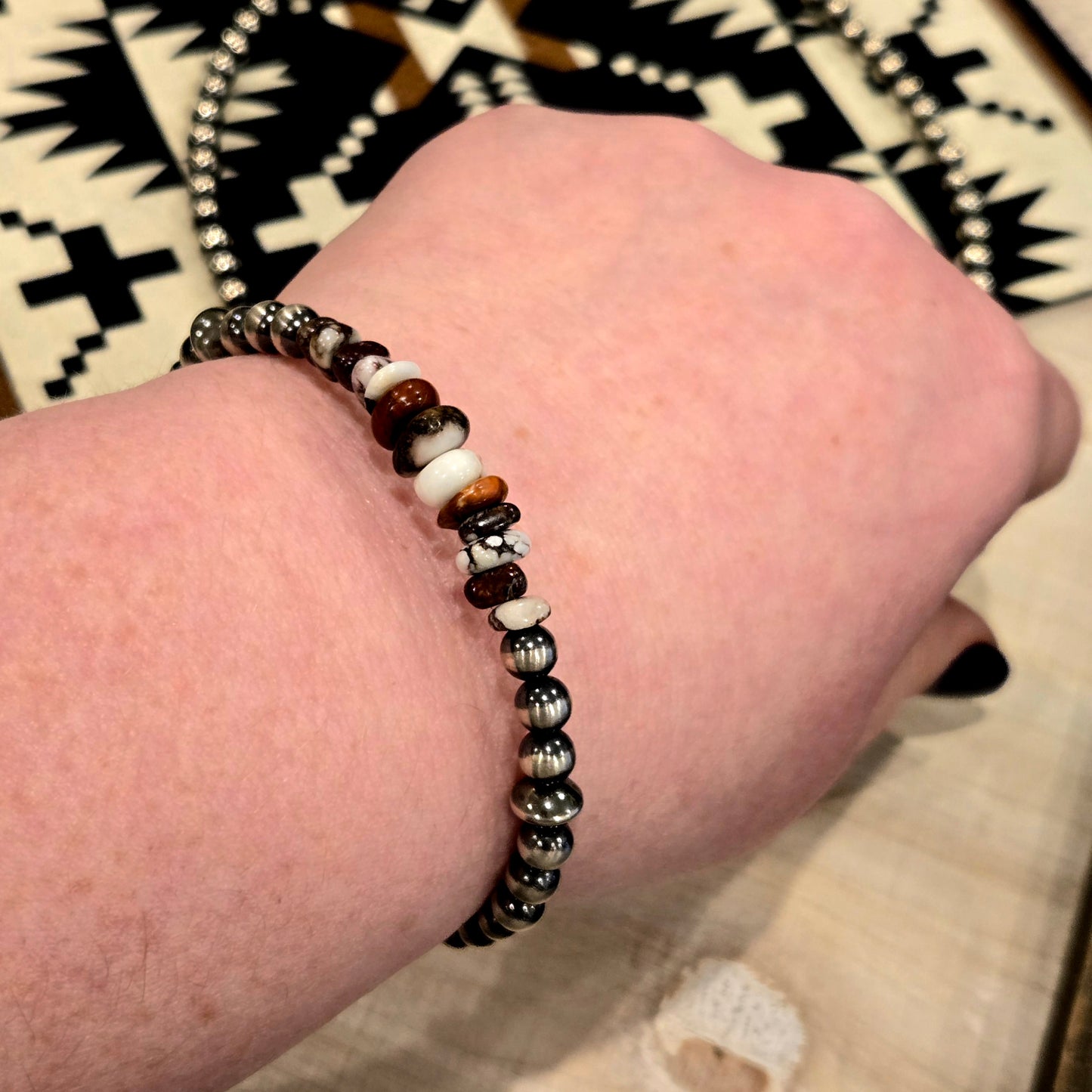 Wild Horse Memory Wire Wrap Bracelet