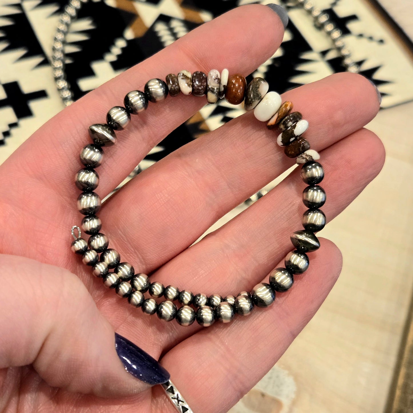 Wild Horse Memory Wire Wrap Bracelet