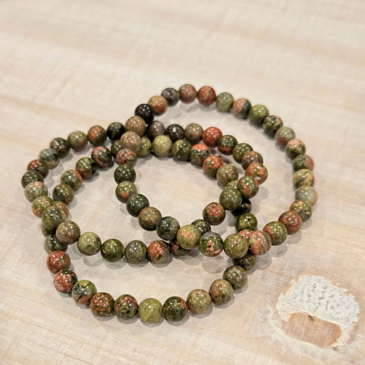 Unakite Stretch Bracelet