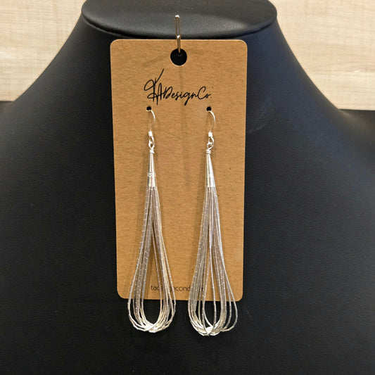 Liquid Silver Hoops