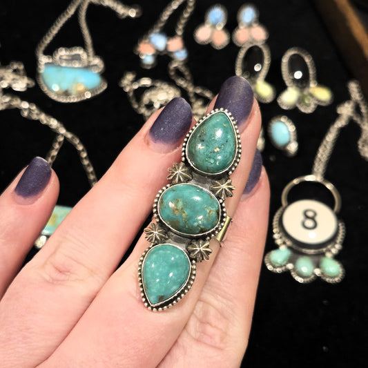 Campitos 3 Stone Ring