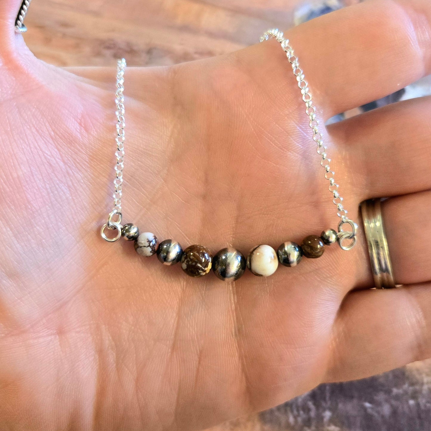 Wild Horse Desert Pearl Bar Necklace