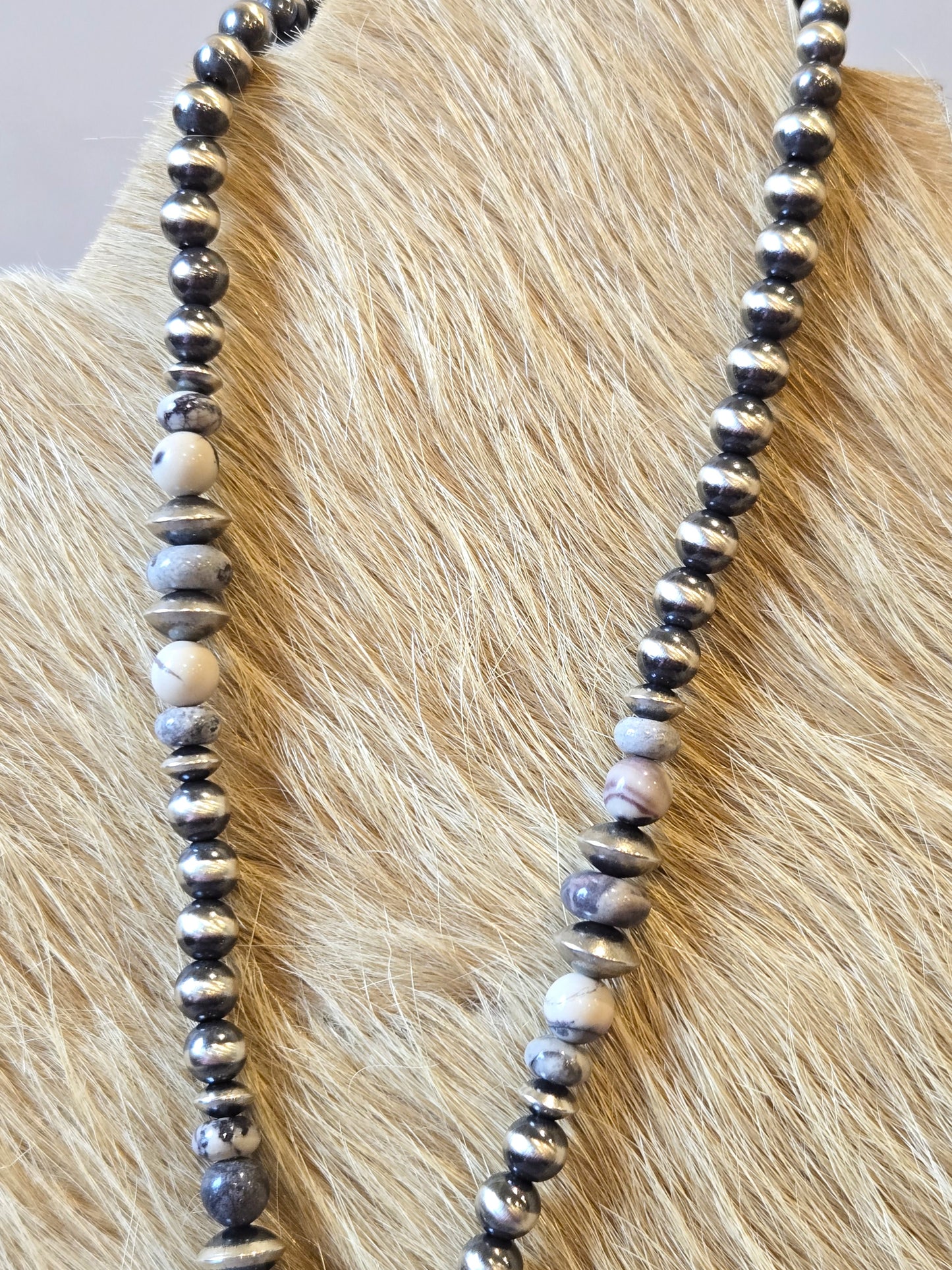 Porcelain Jasper & Desert Pearl Necklace