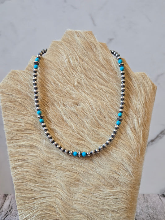 Mina Maria Turquoise Desert Pearl Necklace