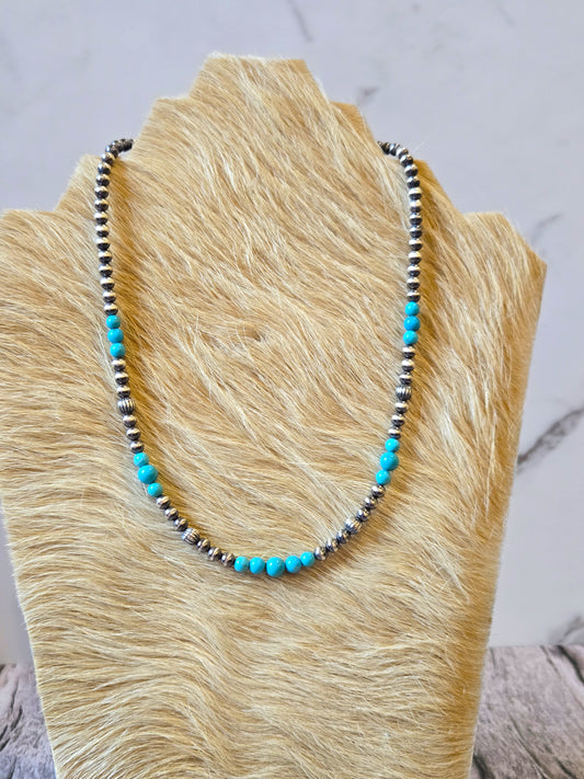 Mina Maria Turquoise & Desert Pearl Necklace