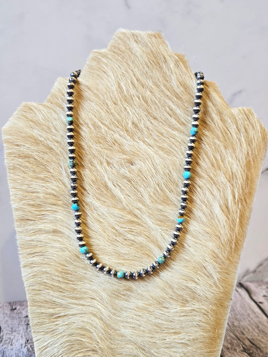 No. 8 Turquoise Desert Pearl Necklace