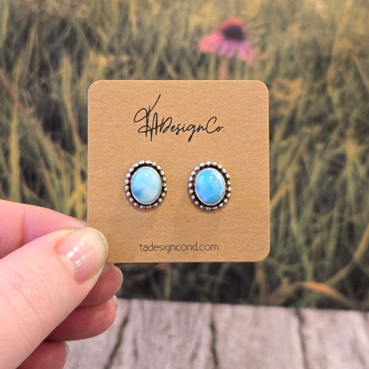 Larimar Studs