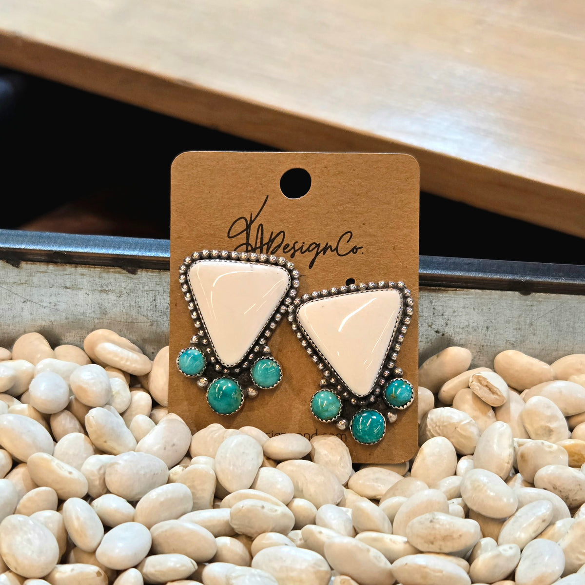 White Buffalo Statement Studs