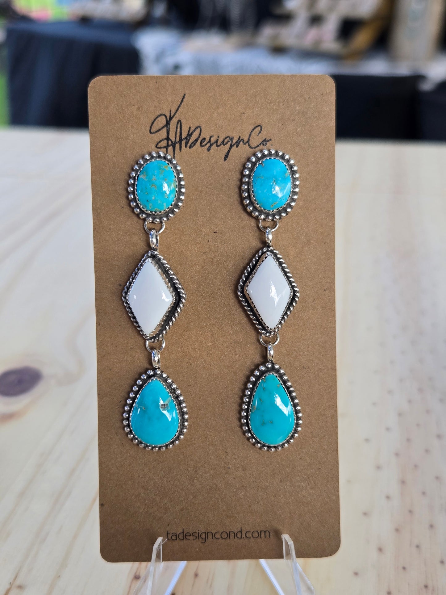 Lone Mountain 3 Stone Dangles