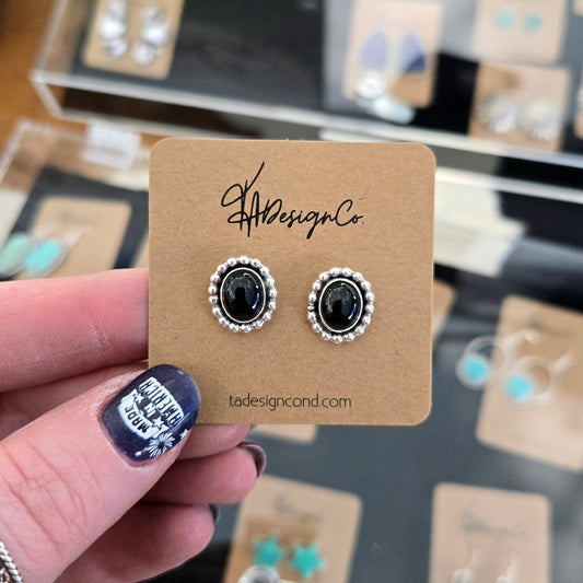 Black Onyx Studs