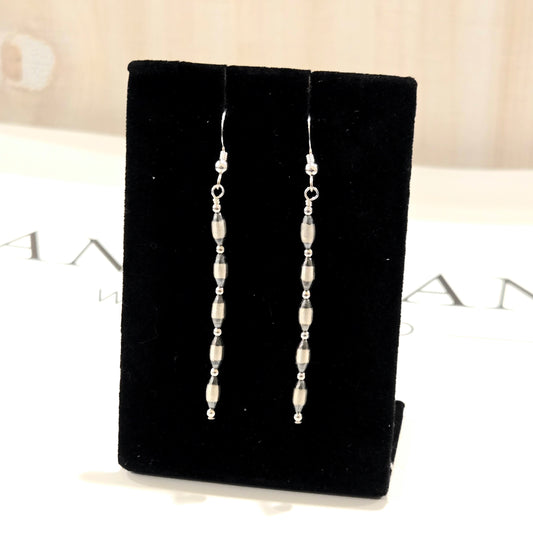 Desert Pearl Melon Bead Dangle Earrings