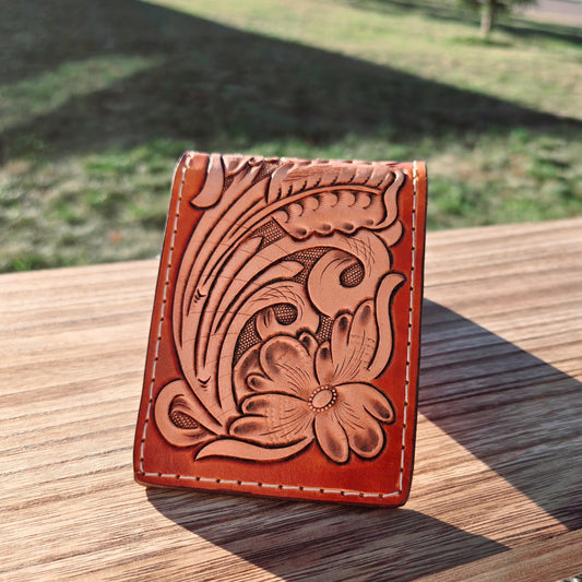 Tooled Front Pocket/Card Wallet