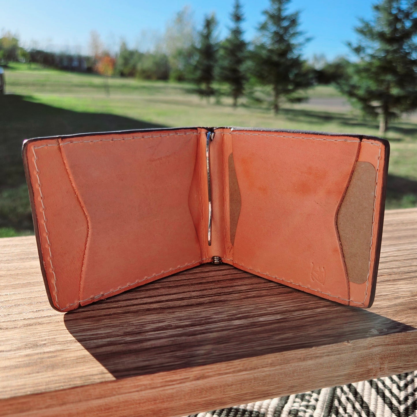 Tooled Front Pocket/Card Wallet