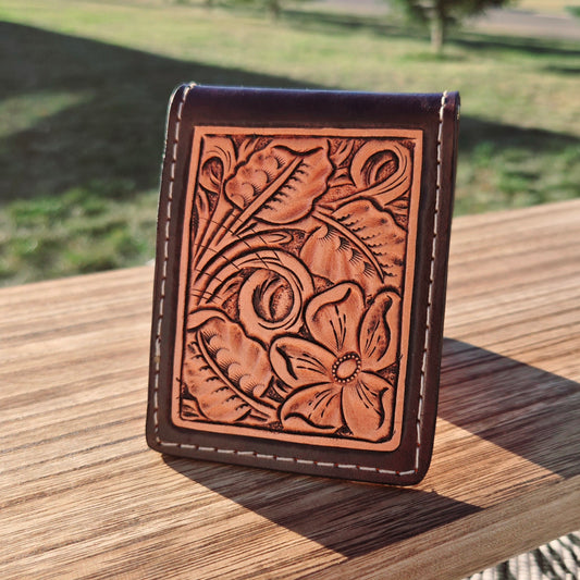 Tooled Front Pocket/Card Wallet