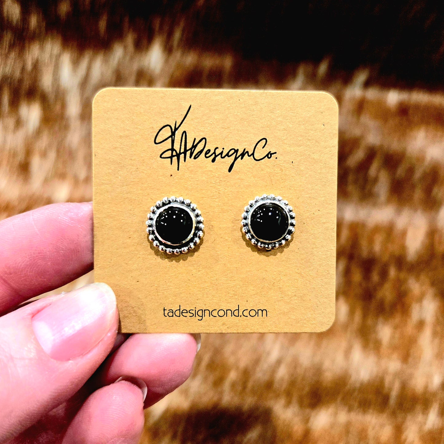 Black Onyx Studs