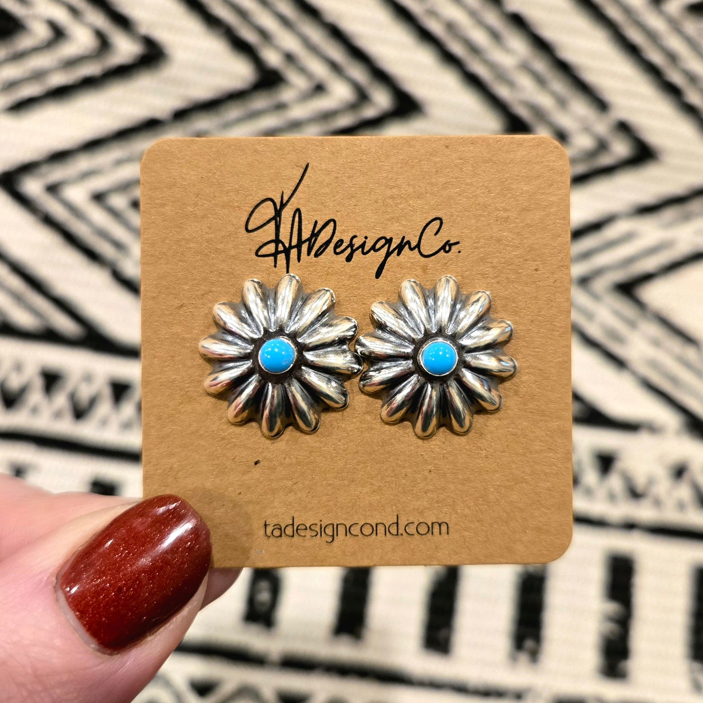 Turquoise Star Shot Studs