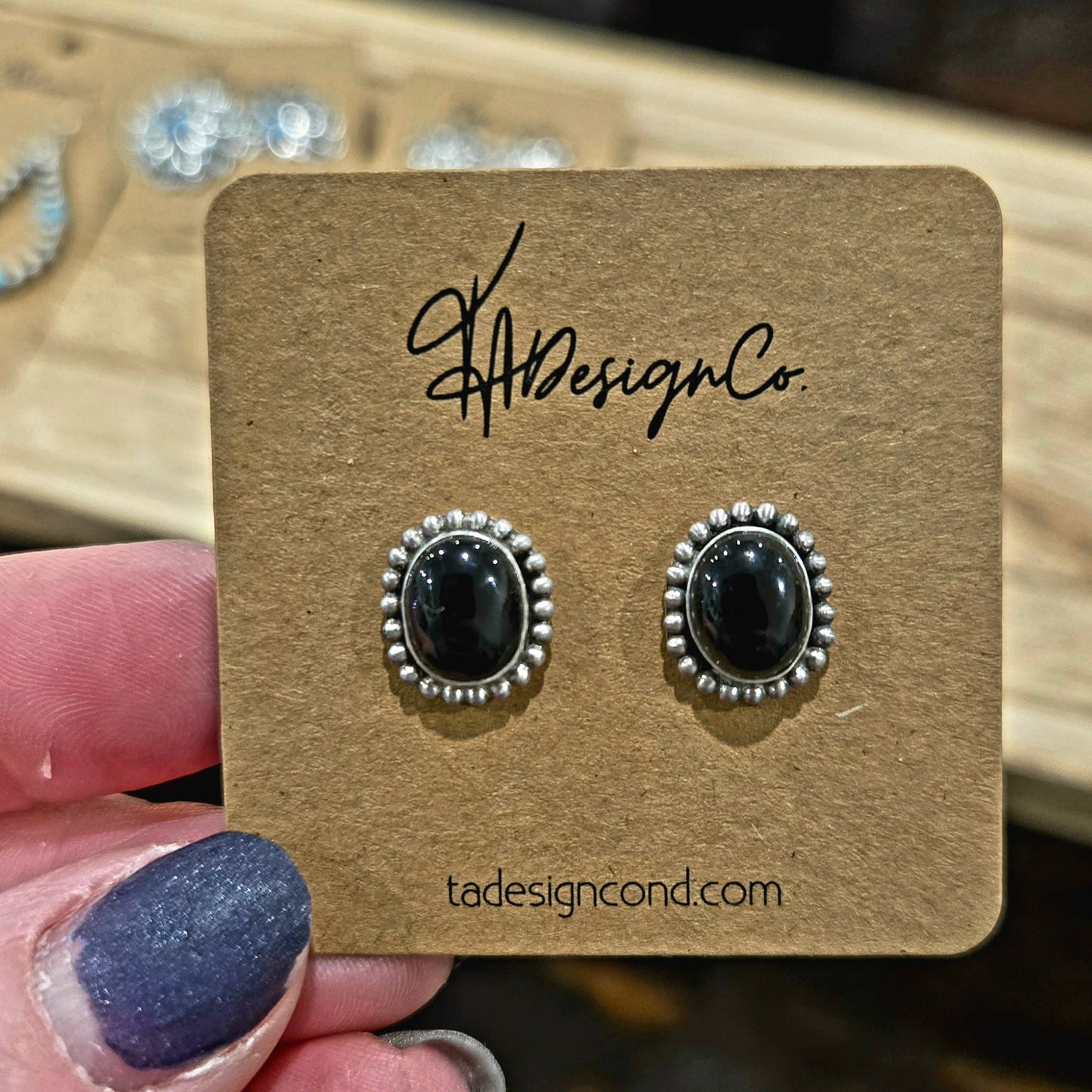 Black Onyx Studs