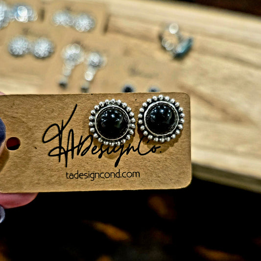 Black Onyx Studs