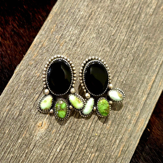 Onyx Cluster Studs