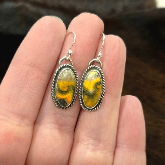 Bumble Bee Jasper Dangles