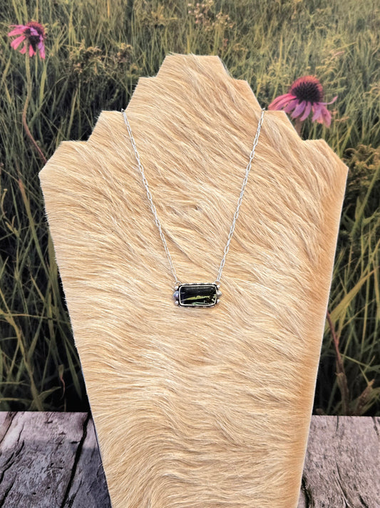 Black Jack Turquoise Bar Necklace