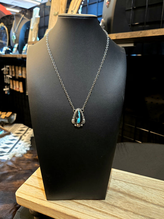 Black Jack Turquoise Necklace