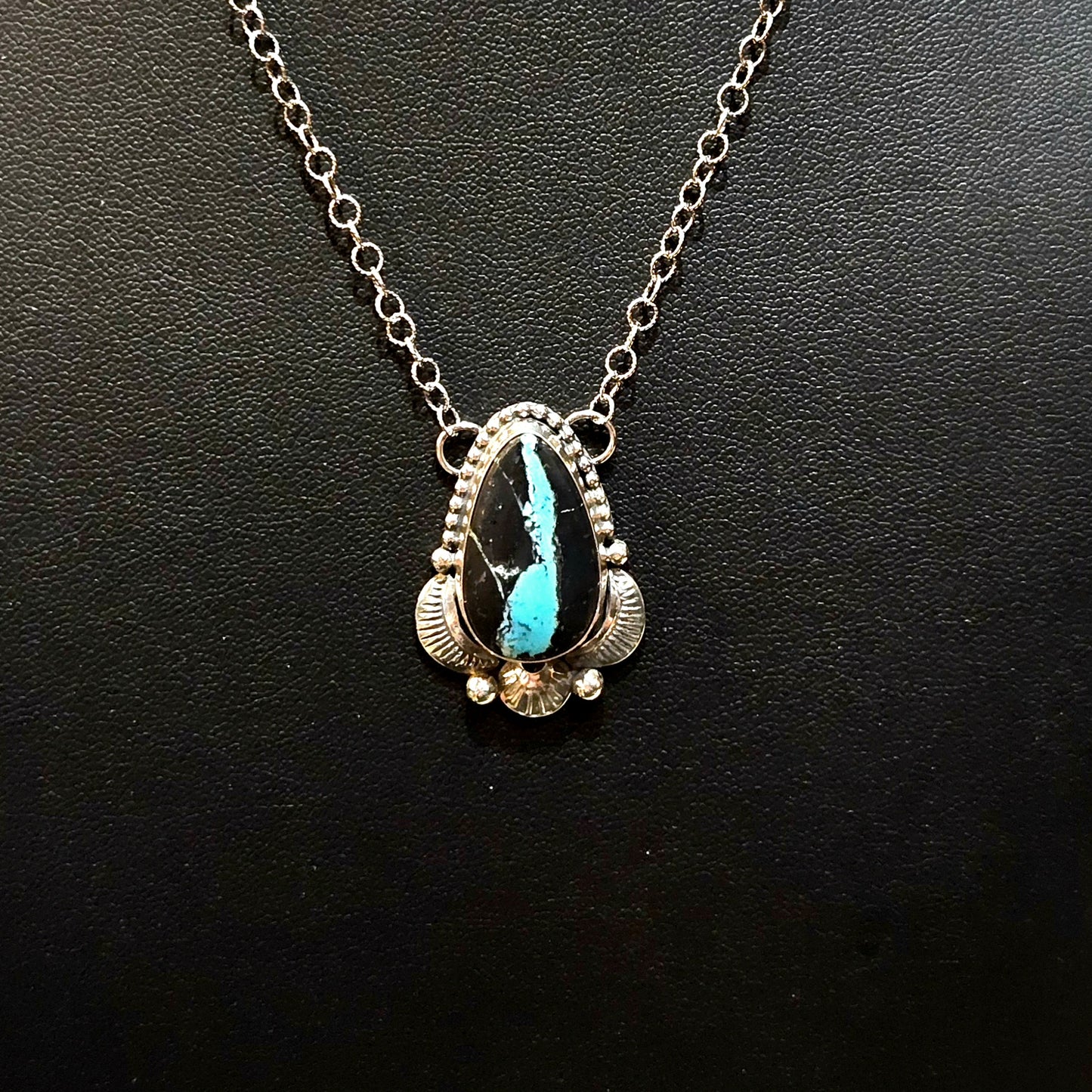 Black Jack Turquoise Necklace