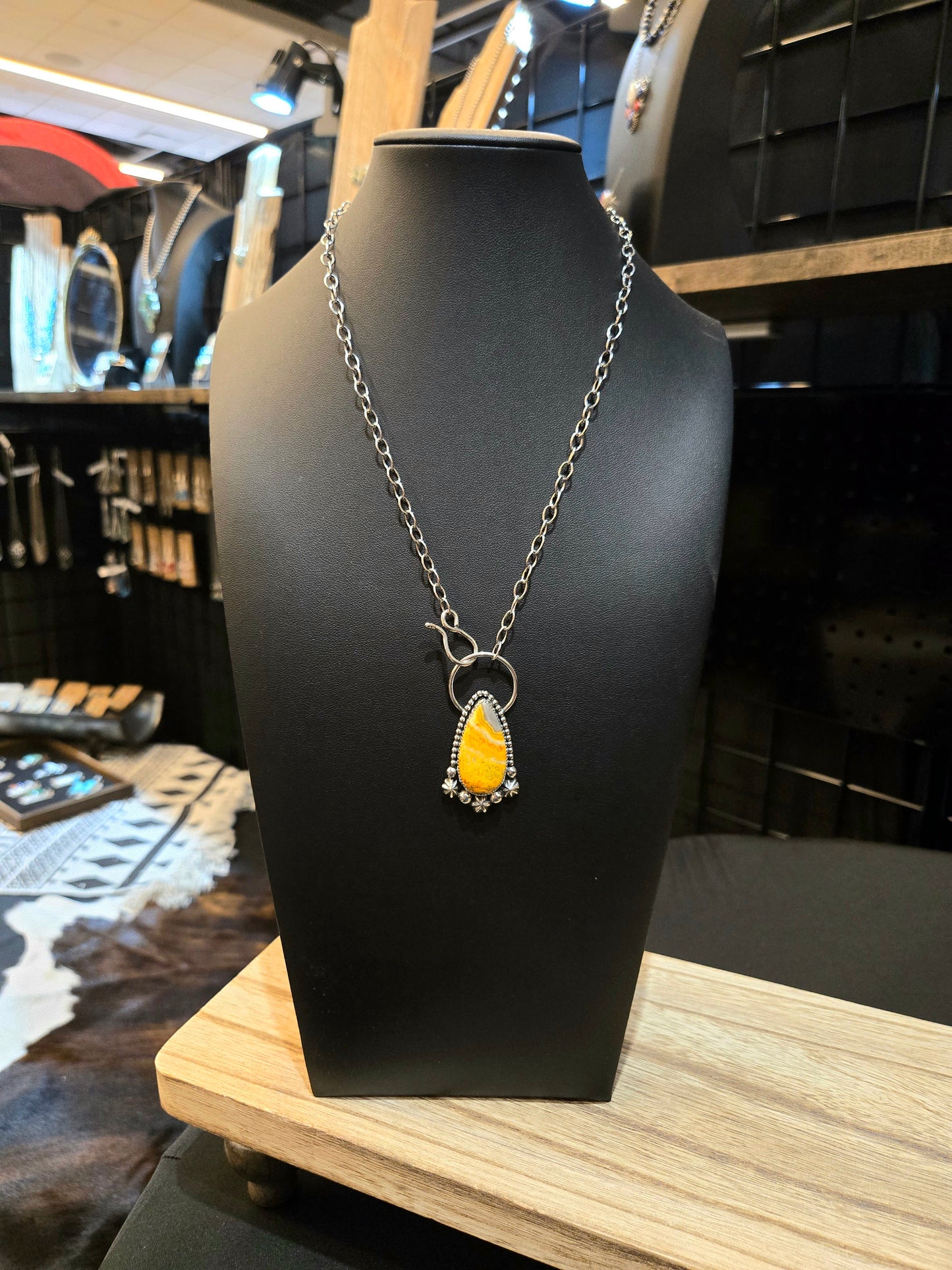 Bumble Bee Jasper Necklace