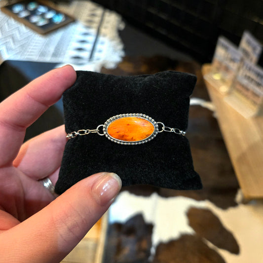 Orange Spiny Bracelet