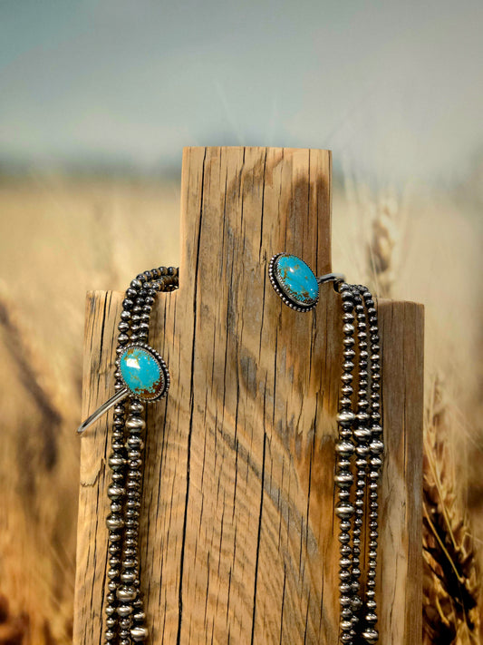 Number 8 Turquoise Neck Cuff