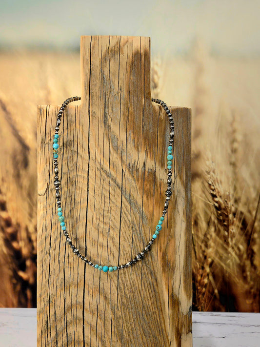 Sonoran Turquoise Desert Pearl Necklace
