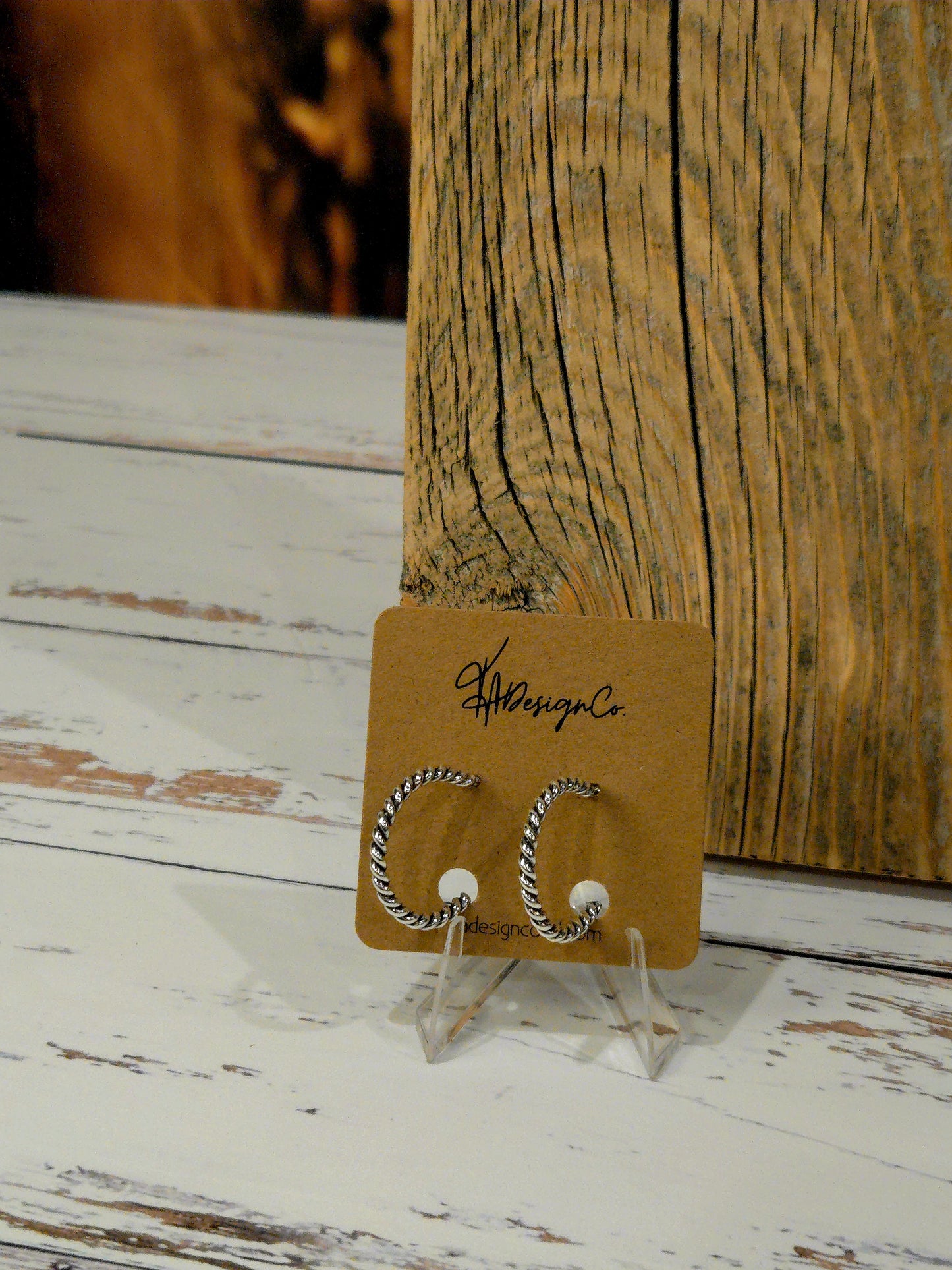 Heavy Twist Wire Hoops