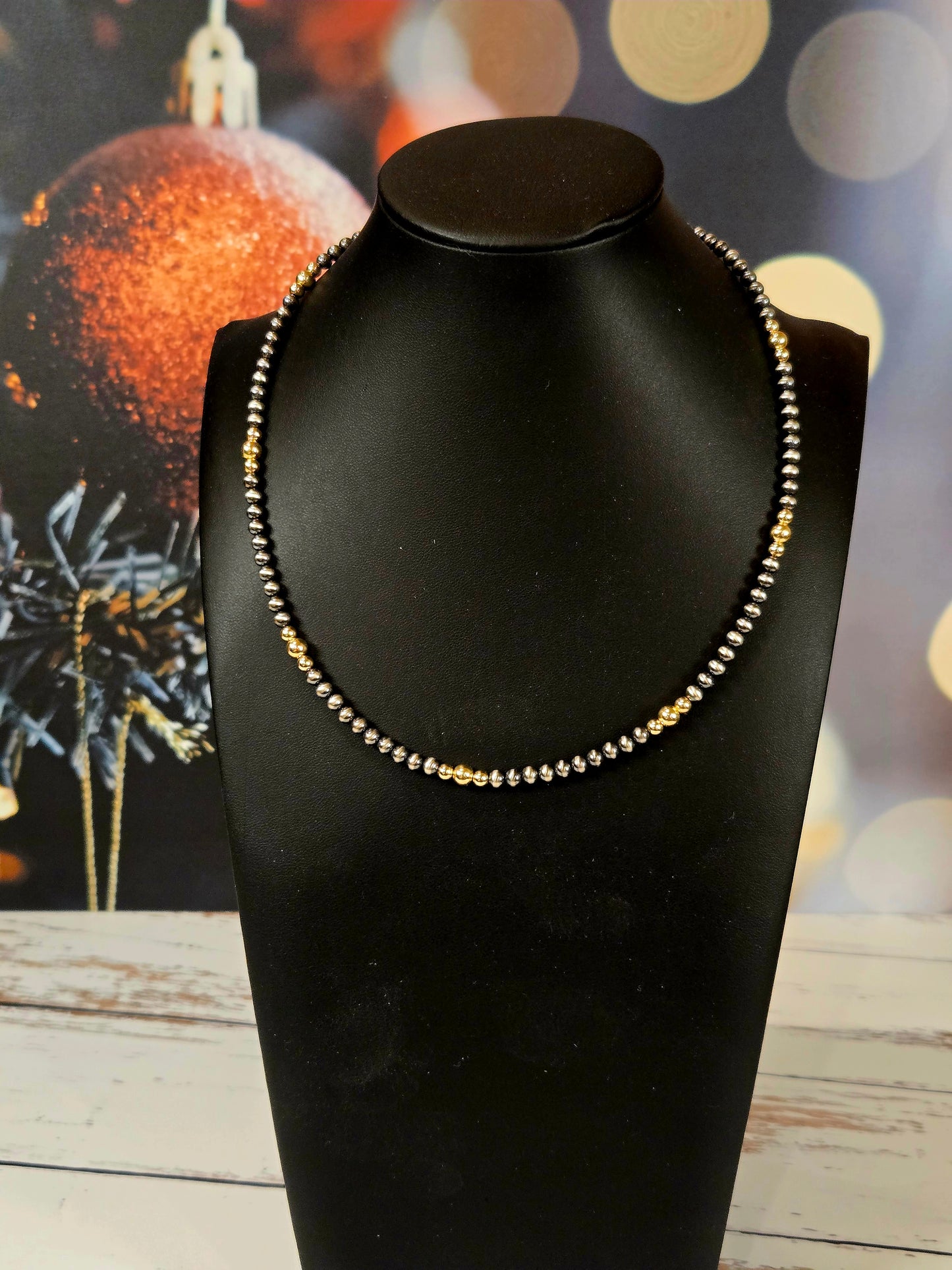 Desert Pearl & Gold Necklace