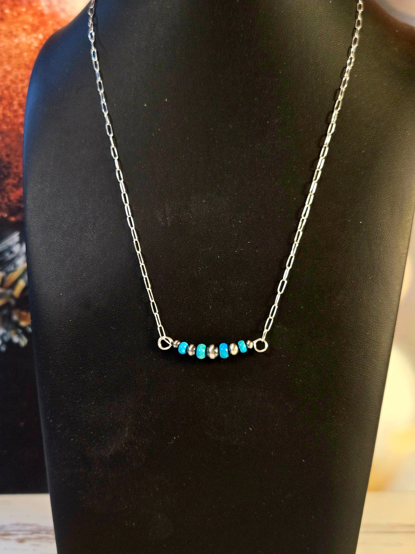 Sonoran Desert Pearl Bar Necklace