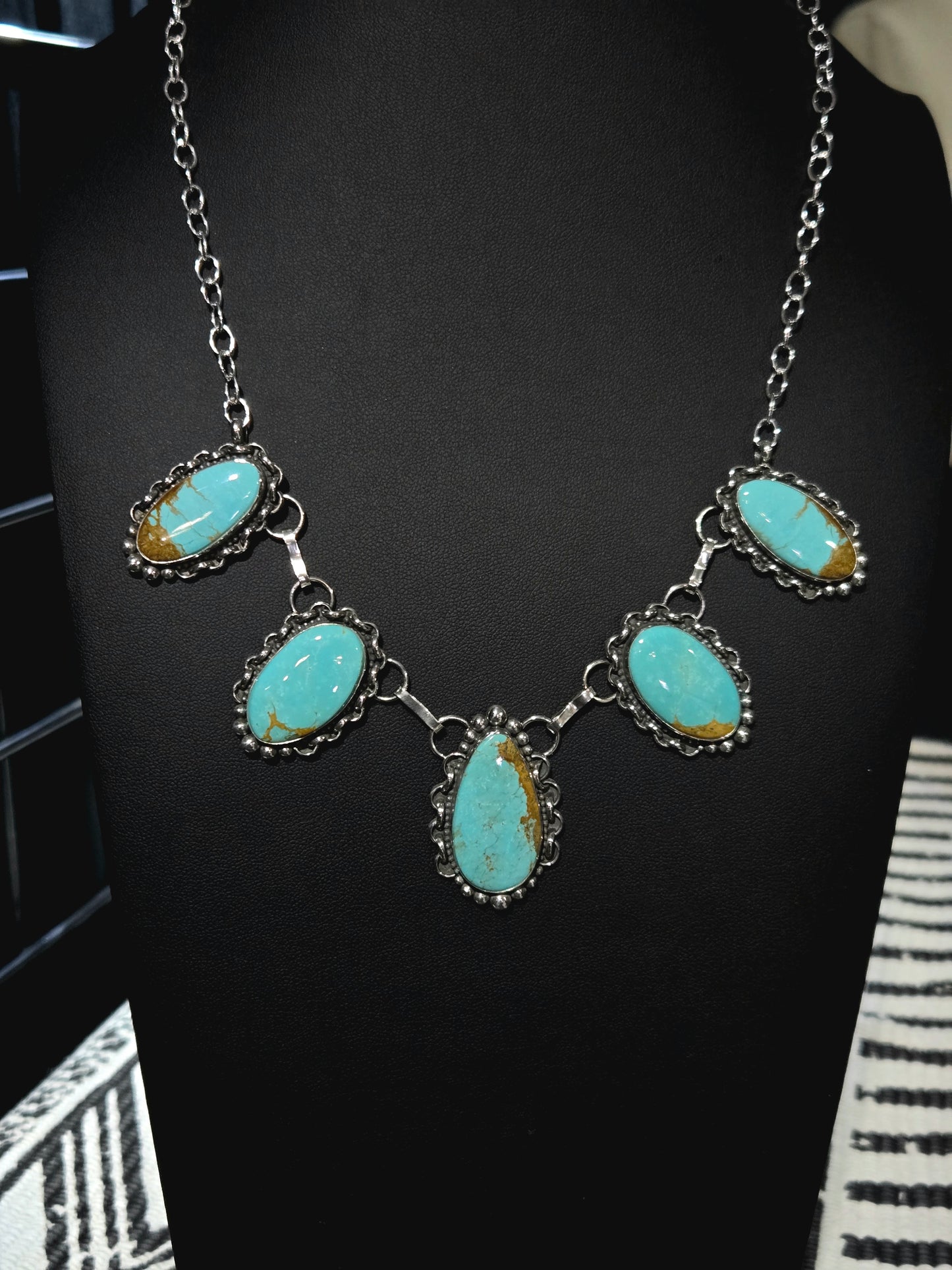 Glacier Blue Statement Necklace
