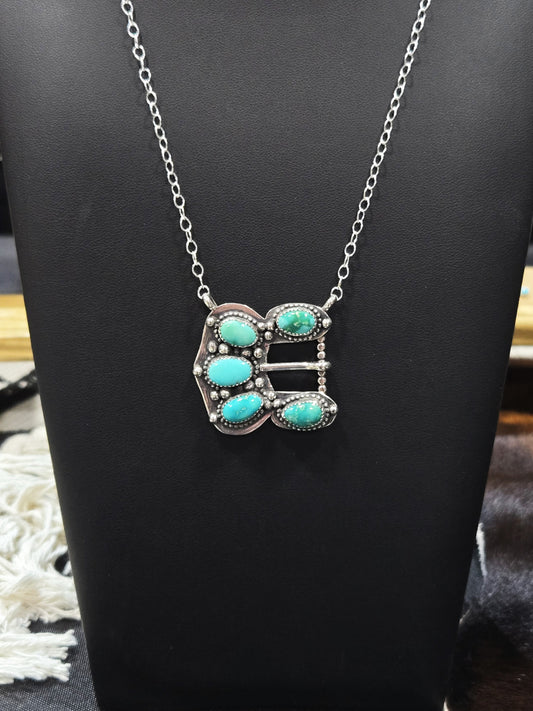 Emerald Valley Buckle Necklace