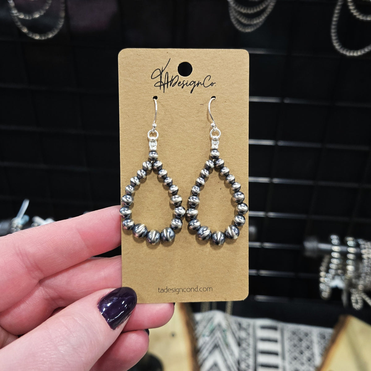 Desert Pearl Hoops