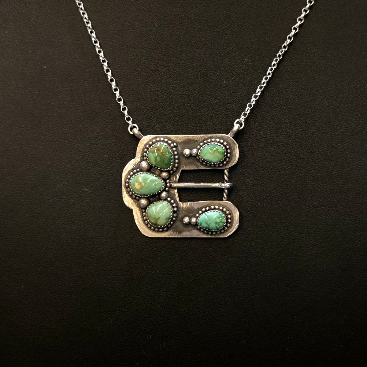 Emerald Valley Buckle Necklace