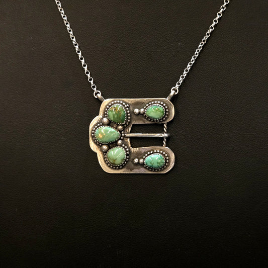 Emerald Valley Buckle Necklace