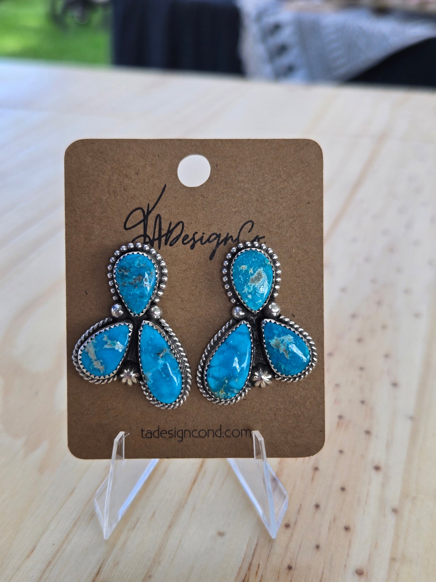 Blue Bird Cluster Studs