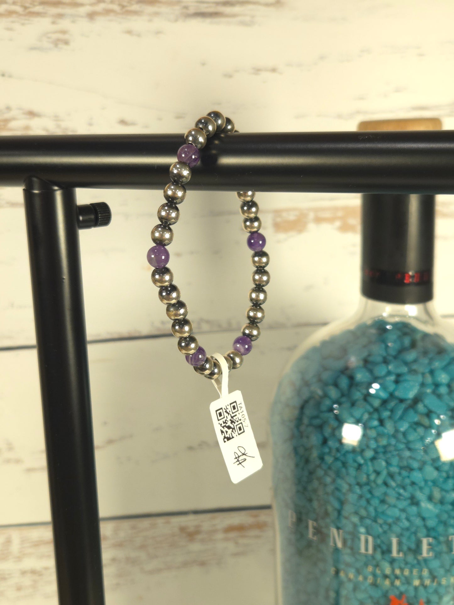 Amethyst & Desert Pearl Stretch Bracelet