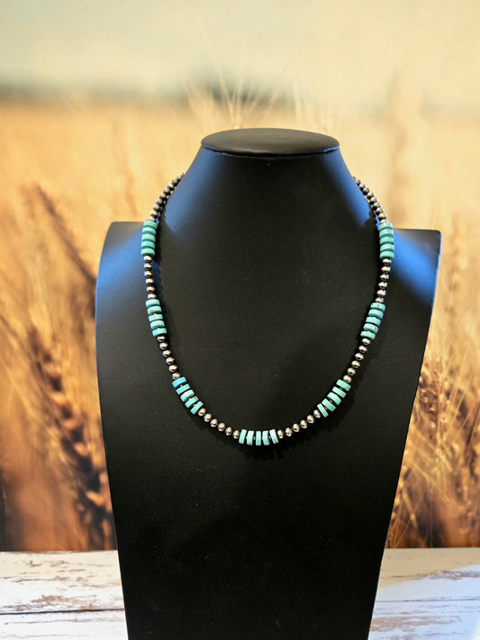 Desert Pearl Campitos Turquoise Necklace