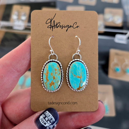 Glacier Blue Dangle Earrings