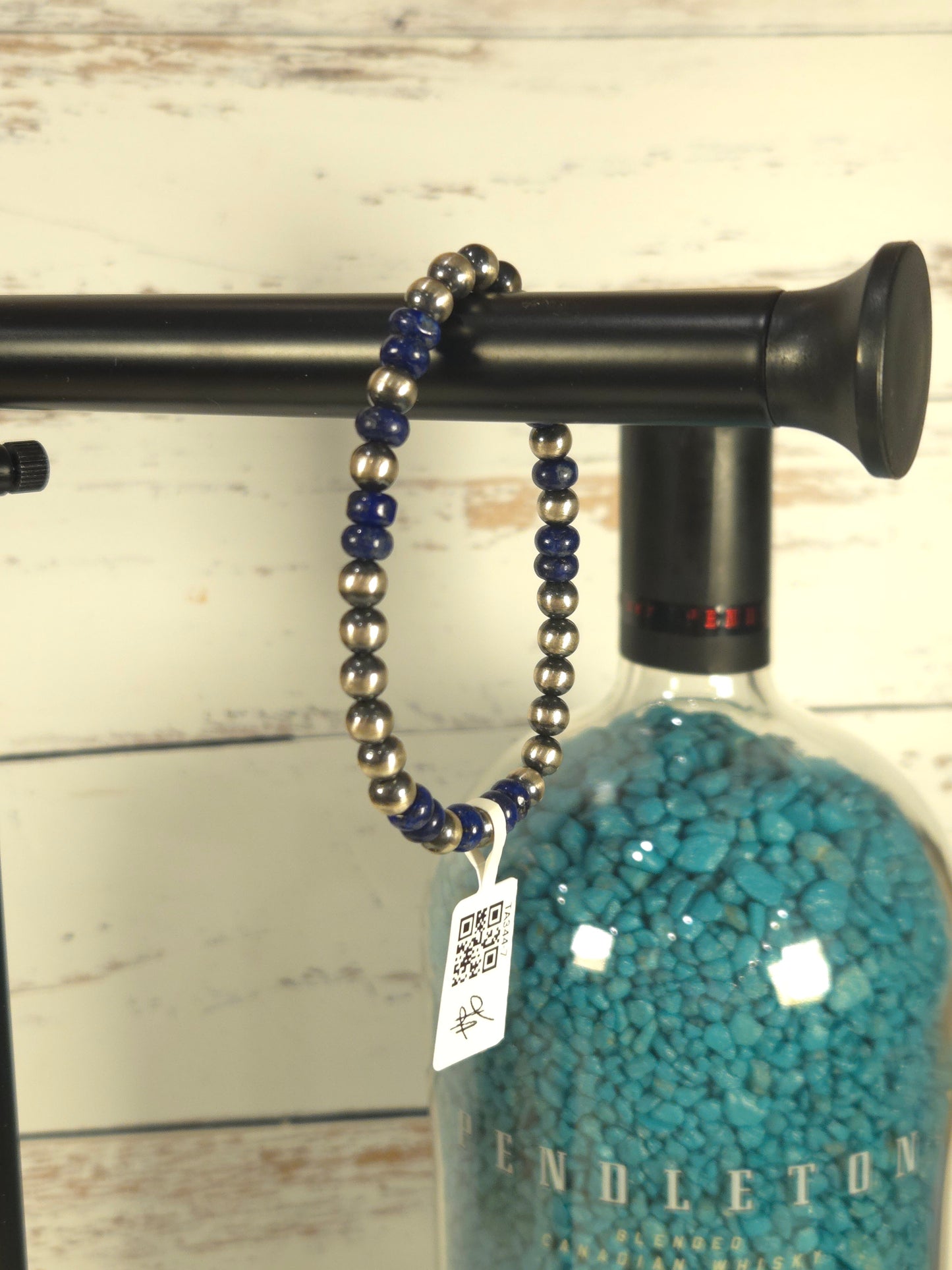 Lapis Lazuli & Desert Pearl Stretch Bracelet