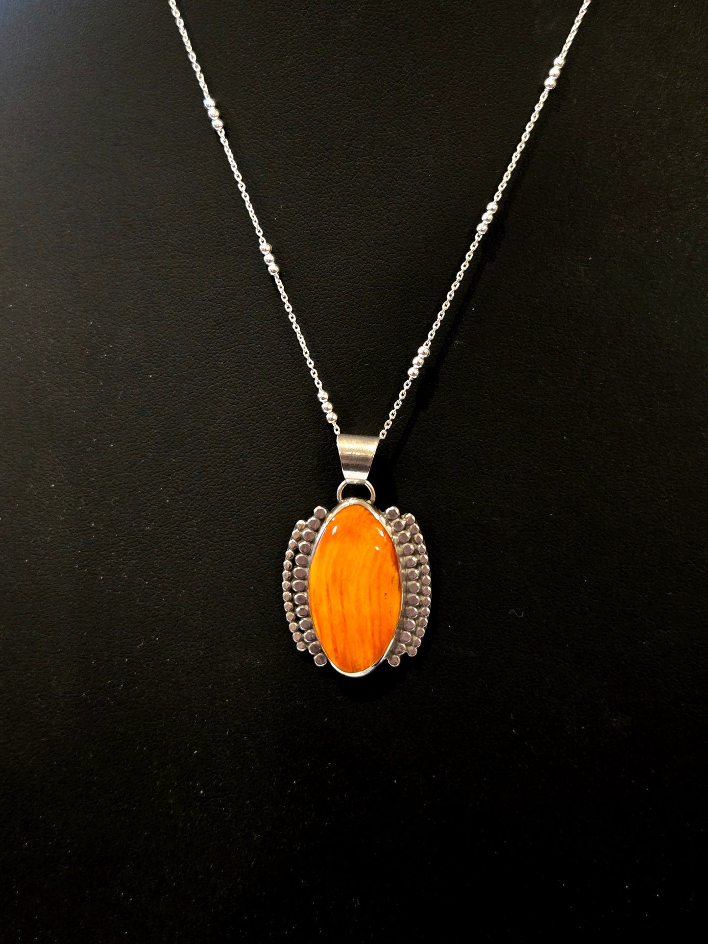 Orange Spiny Necklace